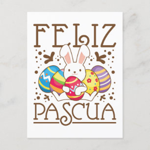 Postal Feliz Pascua Español