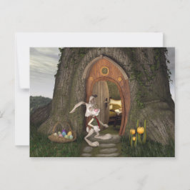 Postal Feliz Pascua - La Casa del Conejo