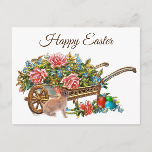 Postal Feliz Pascua Vintage