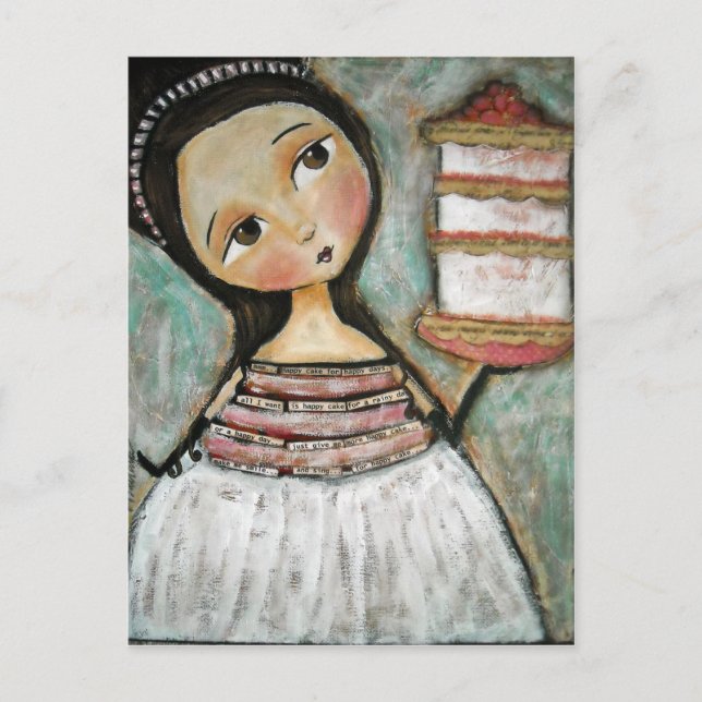 Postal Feliz pastel (Anverso)