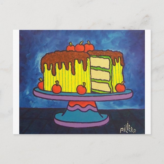 Postal Feliz pastel (Anverso)