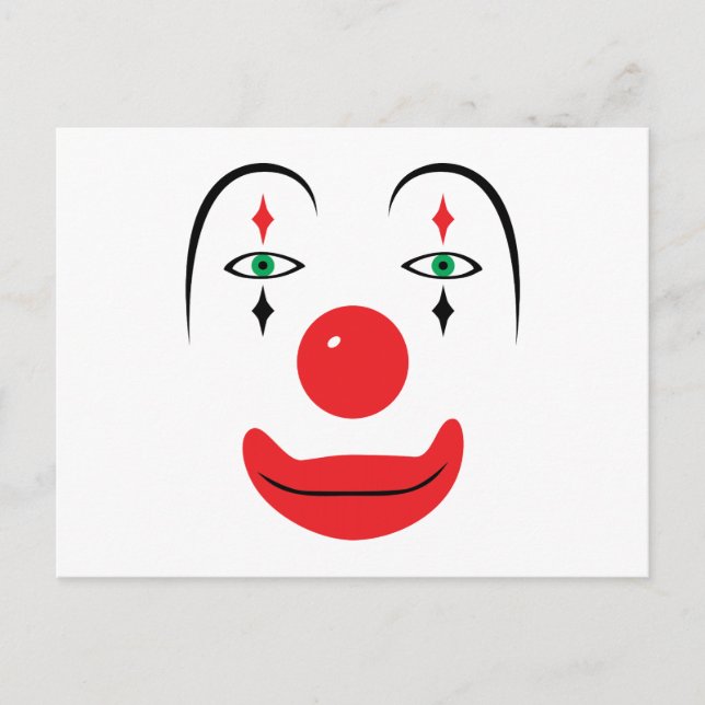 Postal Feliz payaso (Anverso)