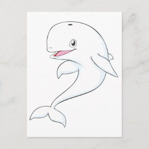 Postal Feliz Personalizado de ballenas de Beluga
