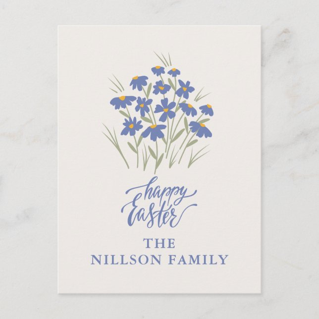 Postal feliz Personalizado de Pascua (Anverso)