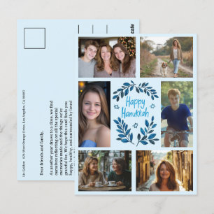 POSTAL FELIZ PERSONALIZADO HANUKKAH 6 FESTIVAL FOTOGRÁFIC