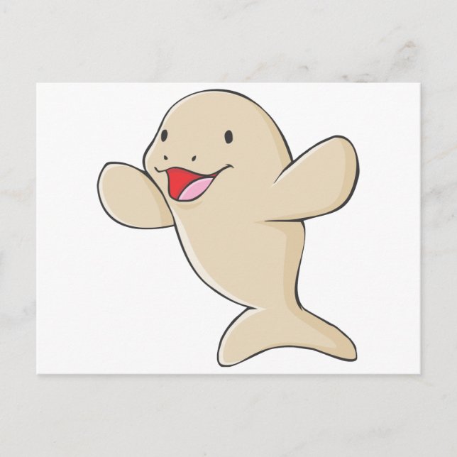 Postal Feliz Personalizado Manatee (Anverso)