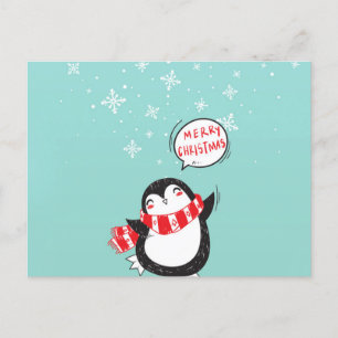Postal Feliz Personalizado Penguin