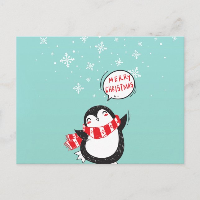 Postal Feliz Personalizado Penguin (Anverso)