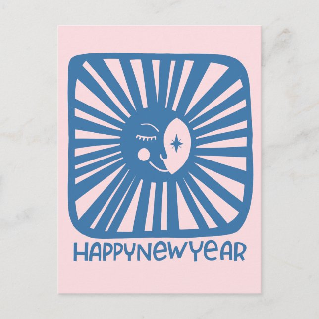 Postal Feliz Personalizar de AÑO NUEVO (Anverso)