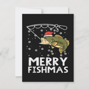 Postal Feliz Pescado de Navidad Pesca de Navidad