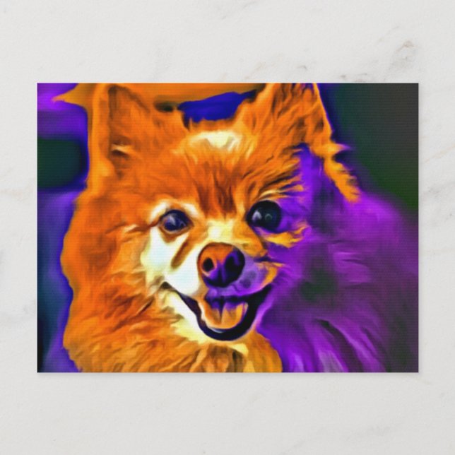 Postal Feliz Pomerania #3 (Anverso)