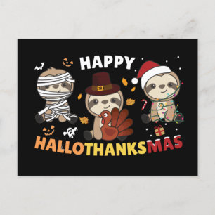 Postal Feliz post de feriado para Navidades de Hallothank