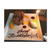 Feliz postre de cumpleaños