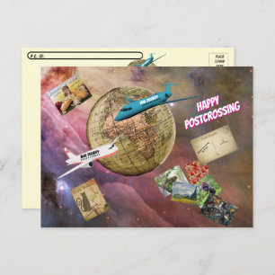Postal Feliz Posttravesía - Correos por todo el mundo
