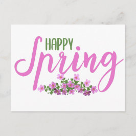 Postal Feliz Primavera // Saludo de las Flores de Primave