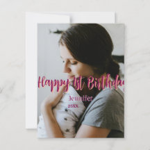 Feliz primer cumpleaños niños bebé madre rojo nara