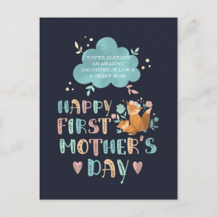 Postal Feliz primer día de la madre por la ley