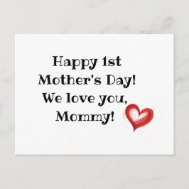 Postal Feliz primer Día de la Madre, regalo para Mamá, Be