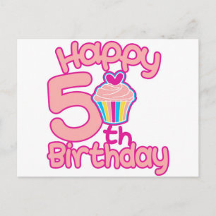 Postal ¡Feliz quinto cumpleaños!