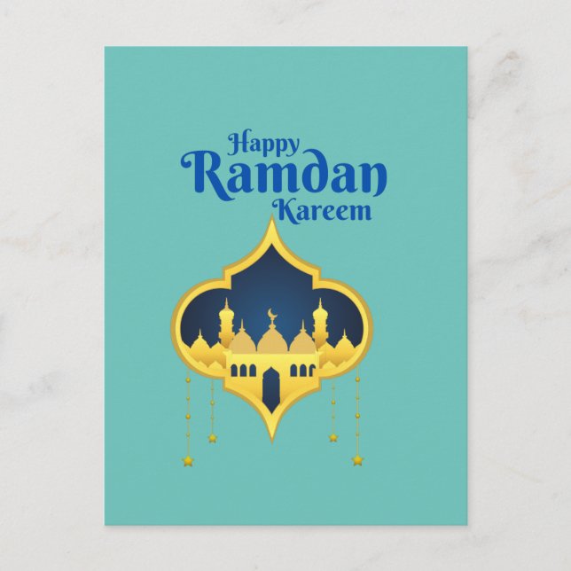 Postal Feliz Ramadán Kareem 2022 (Anverso)