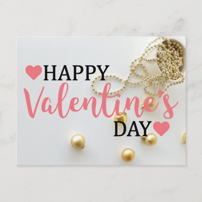 Postal Feliz regalo de San Valentín (Anverso)