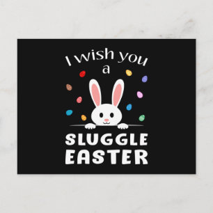 Postal Feliz regalo divertido de pascua de huevos para an