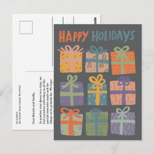 Postal FELIZ Regalos de VACACIONES Presenta PERSONALIZADO