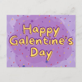 Postal Feliz San Valentín platónico de Galentine