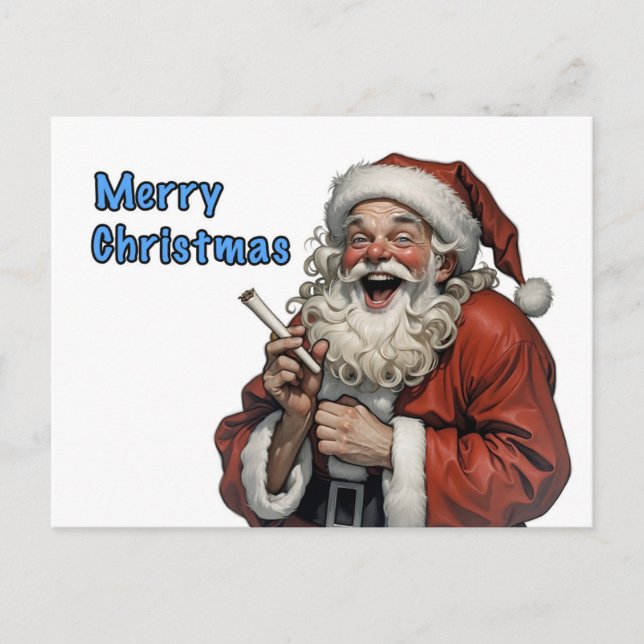Postal feliz santa claus (Anverso)