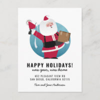 Feliz Santa Mover con caja