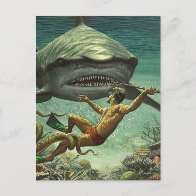 Postal Feliz Semana del Tiburón (Anverso)