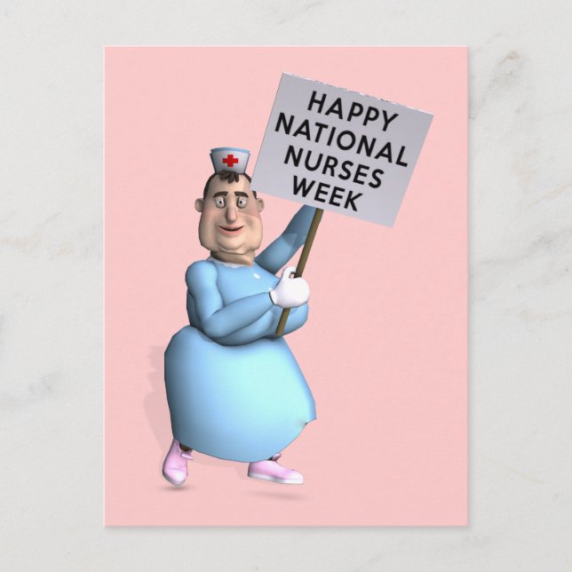 Postal ¡Feliz Semana Nacional de Enfermeras! (Anverso)