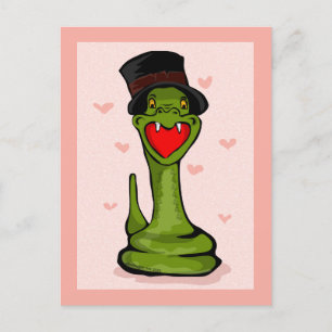 Postal Feliz Serpiente del Día de San Valentín
