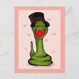 Postal Feliz Serpiente del Día de San Valentín