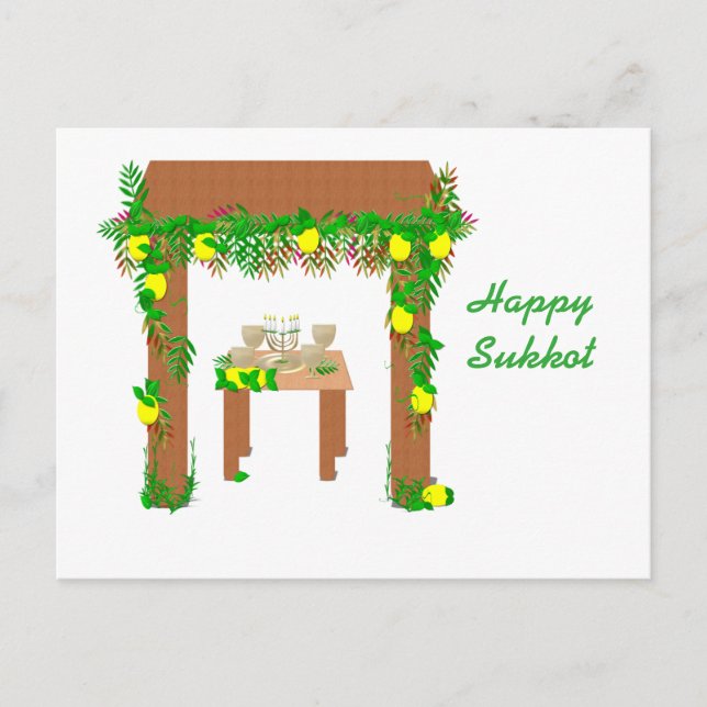 Postal Feliz Sukkot (Anverso)