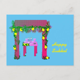 Postal Feliz Sukkot, personalizado