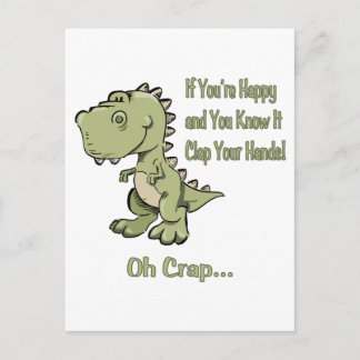 Postal Feliz T-Rex