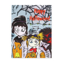 Feliz tallado de calabaza de Halloween