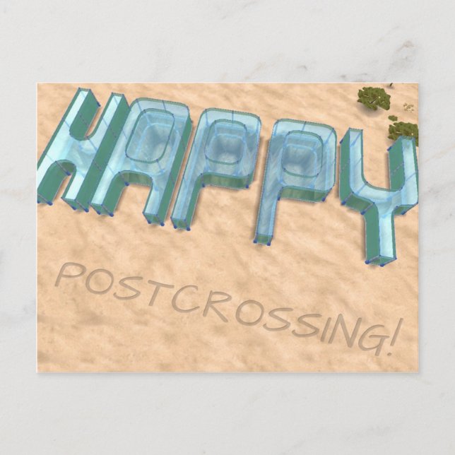 Postal "¡Feliz travesía postal!" (Anverso)