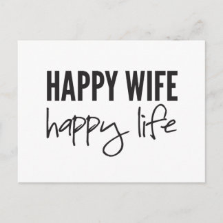 Postal Feliz vida a la esposa