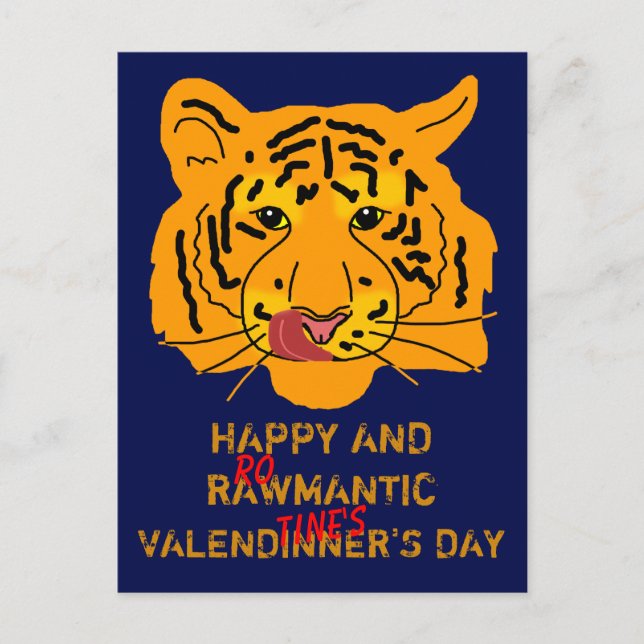 Postal Feliz y Rawmantic Día del Valendinner (Anverso)