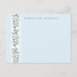 Postal Feminine Personal Stationary Note Card