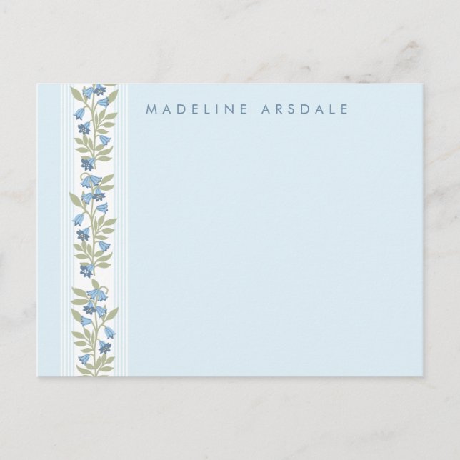 Postal Feminine Personal Stationary Note Card (Anverso)