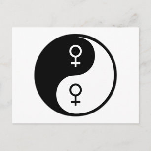 Postal Feminismo Yin Yang