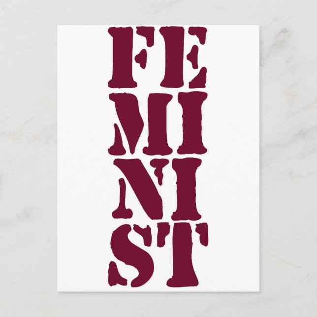Postal ¡Feminista! (Anverso)