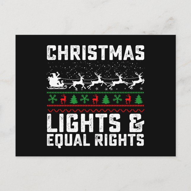 Postal Feminista De Derechos Y Derechos De Los navidades (Anverso)