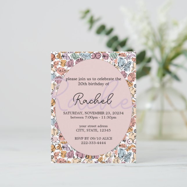 Postal feminista divertida (Anverso de pie)