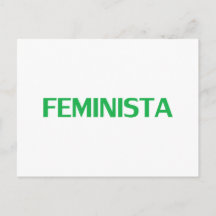 Feminista, Feminista en español verde blanco moder