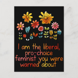Postal Feminista Liberal Pro Elección