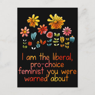 Postal Feminista Liberal Pro Elección